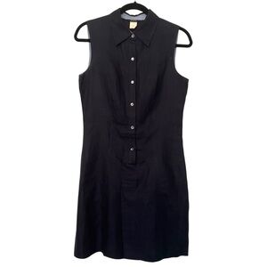 J. Crew Linen Button Down‎ Dress Navy Blue